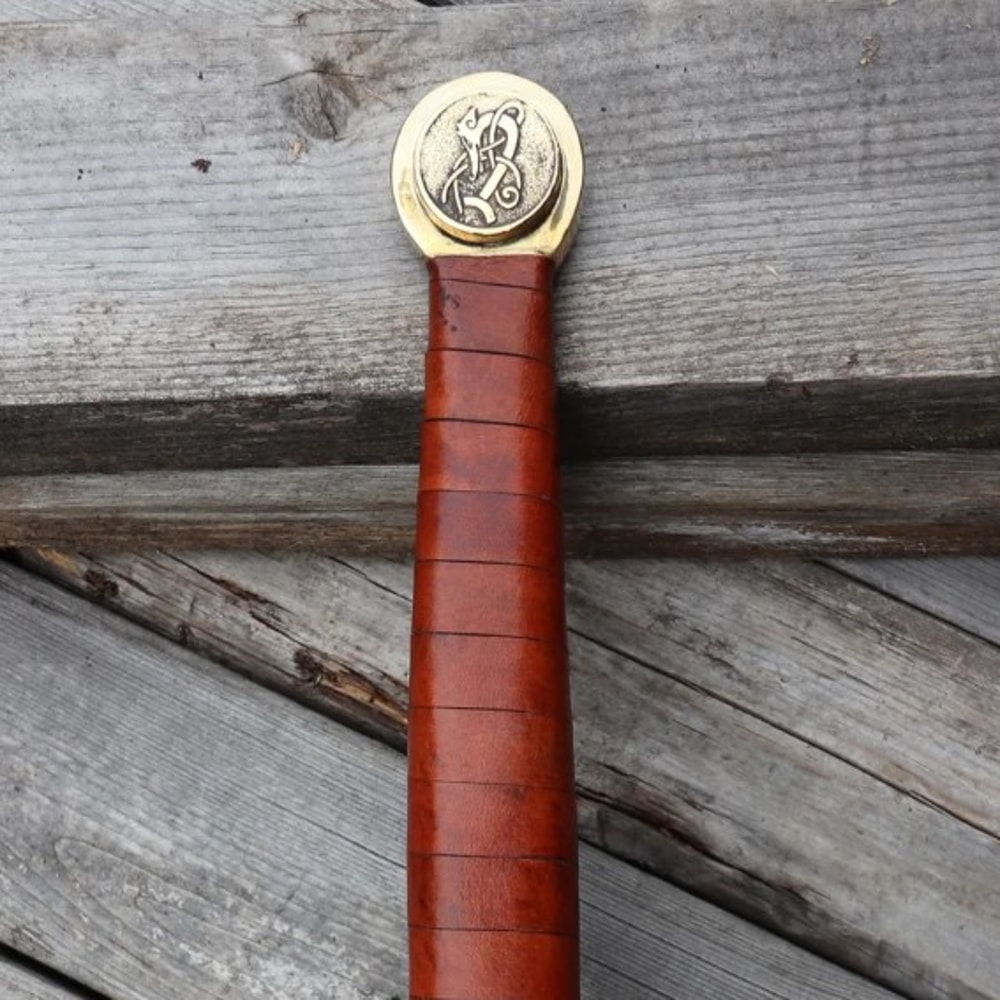 For Valhalla Damascus Steel Viking Longsword - Norse Inspired Hand Forged Pattern We (4).jpg