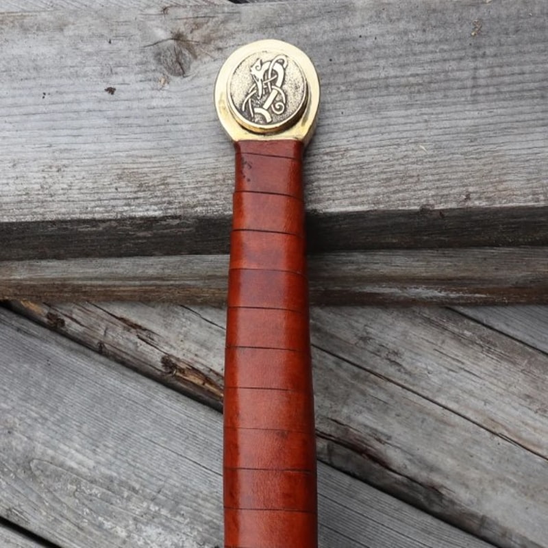 For Valhalla Damascus Steel Viking Longsword - Norse Inspired Hand Forged Pattern We (4).jpg