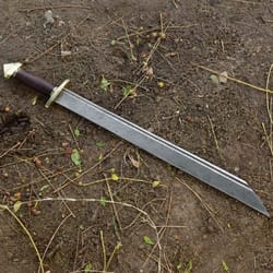 7th century norse viking damascus lang saex sword | hand-forged