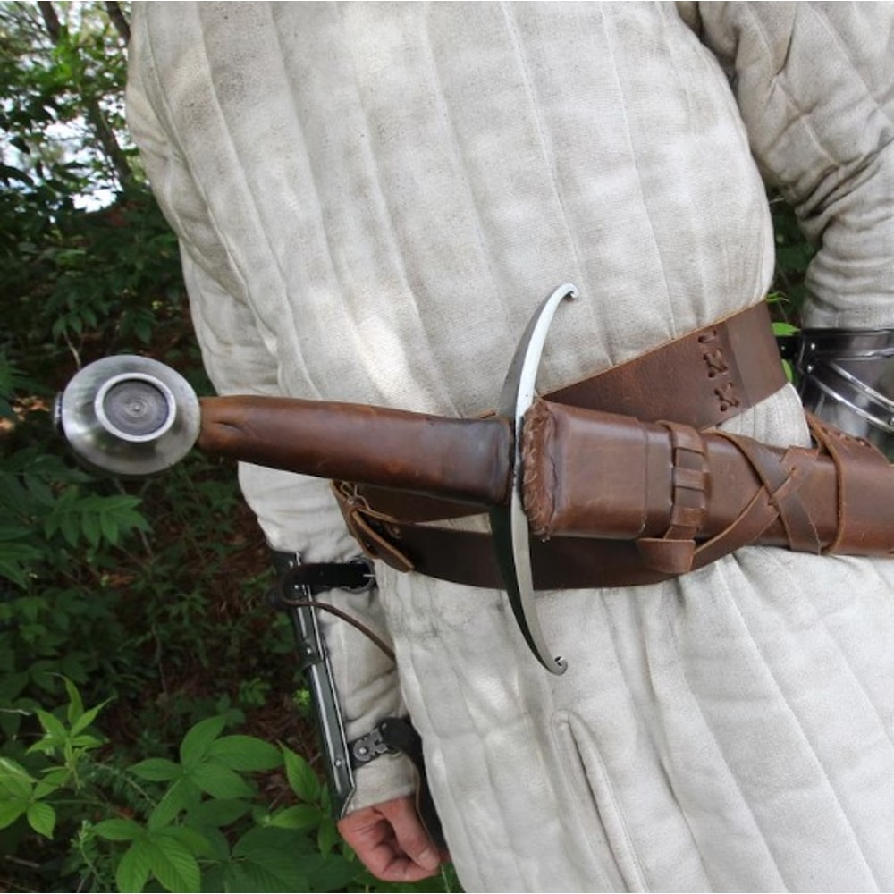 Knights Gothic Medieval Mounted Warriors Sword Hand Forged Full Tan 3jpg