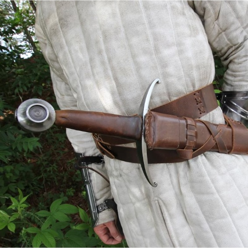 Knights Gothic Medieval Mounted Warriors Sword Hand Forged Full Tan 3jpg