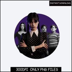 wednesday addams png, jenna ortega, addams family png,dancing queen png,tim burton png,sublimation png, digital draw png