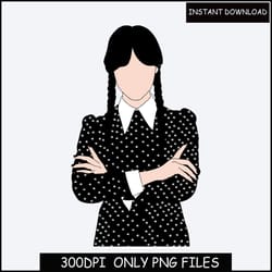wednesday , wednesday addams png file, digital file, jenna ortega, adam vintage, jenna ortega wednesday printable,