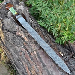 medieval roman damascus steel gladiator spatha hand forged full tang historical