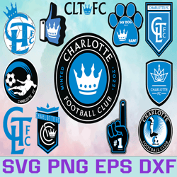 charlotte fc soccer team svg, charlotte fc svg, mls teams svg, mls svg, png, dxf, eps, instant download