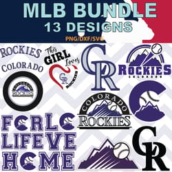 colorado rockies svg, colorado rockies bundle baseball teams svg, colorado rockies mlb teams svg, png, dxf
