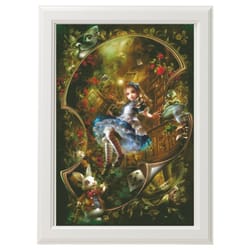 pdf cross stitch pattern - fantasy - alice in wonderland