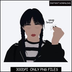 png file snap twice wednesday addams, jenna ortega dancing queen png file, digital file, dancing queen jenna ortega