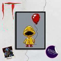 it - pennywise cross stitch pattern pdf