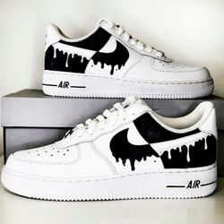 man custom shoes air force 1, luxury sexy, gift, white, black, customization sneakers, shoes, personalized gift, BBC 1