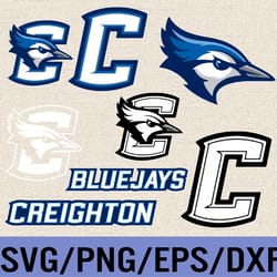 creighton bluejays svg, bundle logo, svg, png, eps, dxf, n-c-aa logo