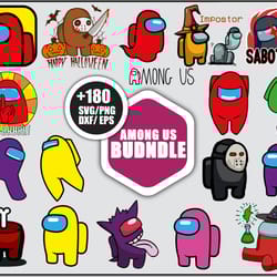 among us bunlde svg, among us svg, among us character svg png dxf eps file