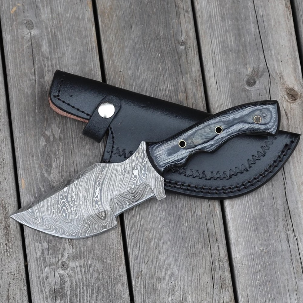 Blue Lagoon Damascus Steel Tracker Knife sale.jpg