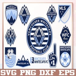 bundle 12 styles mls vancouver whitecaps fc soccer team svg, vancouver whitecaps fc svg, mls teams svg, mls svg, png