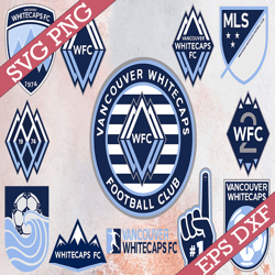 bundle 12 styles mls vancouver whitecaps fc soccer team svg, vancouver whitecaps fc svg, mls teams svg, mls svg, png, dx