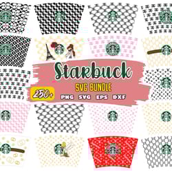 starbucks wrap svg, starbucks bundle svg, svg file for cricut, instant download