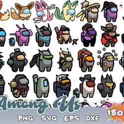 1500 among us svg, among us color svg, among us layered svg, among us logo, svg files for cricut, silhouette