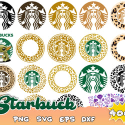 400 starbucks svg bundle,starbucks wrap svg, starbucks bundle wrap svg, starbucks svg files for cricut & silhouette