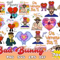 700 bad bunny svg, un verano sin ti sad heart svg, png, bad bunny svg, eps, dxf, png