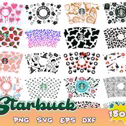 1500starbucks svg bundle,starbucks wrap svg, starbucks bundle wrap svg, starbucks svg files for cricut & silhouette