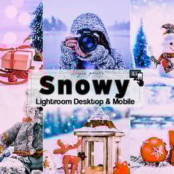 winter lightroom presets, lightroom photo editing filters for winter, snowy lightroom mobile preset