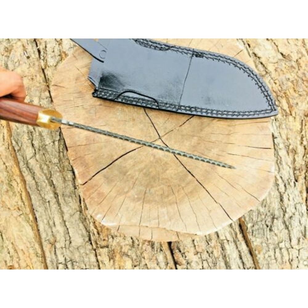 Custom Handmade Carbon steel Hunting Knife, Survival Outdoor Camping Knife Kit.4.jpg