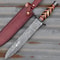 Basket Weaver Damascus Steel Dagger Hand Forgedjpg