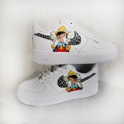 man kaws custom shoes air force 1, luxury, sexy, white, black, customization sneakers, shoes, personalized gift, BBC 1