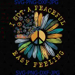 i got a peaceful easy feeling, hippie style, peace love and rock n roll, love everyone, peace sign, sunflower png
