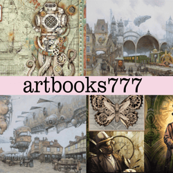 steampunk-1, scrapbooking, ephemera, junk journal, digital paper