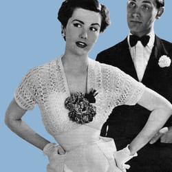 vintage crochet pattern 170 bolero hairpin crochet women