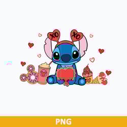 xoxo stitch valentine png, disney stitch png, disney valentine png digital file