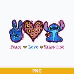 face love valentine png, stitch valentine png, disney valentine clipart png
