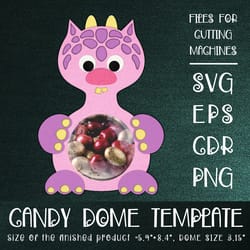 funny monster candy dome | paper craft template