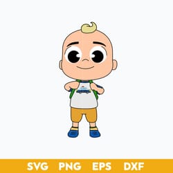 jj cocomelon svg, jj cocomelon chacracter svg, jj cocomelon clipart, instant download