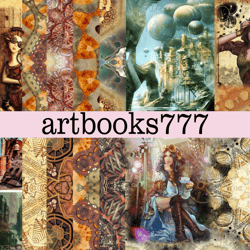 steampunk-6, scrapbooking, ephemera, junk journal, digital paper