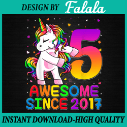 5 years old unicorn png, 5th birthday girl unicorn party png, 5th birthday png, digital download