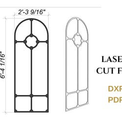 mirror laser cut file - dxf pdf for cnc -digital download - home decor - laser engraving - plasma cutting