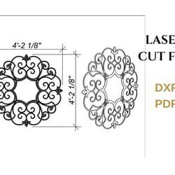home decor laser cut file - dxf pdf for cnc -digital download - laser engraving - plasma cutting