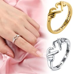 i love you forever heart ring