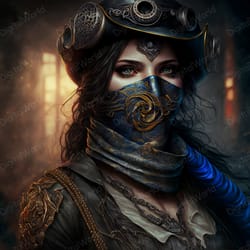 steampunk girl digital art jpg image