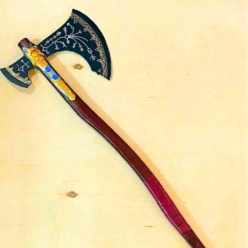 Kratos Leviathan Axe, God of War, Leviathan Cosplay Axe, Kratos Premium Roleplay for sale.jpg