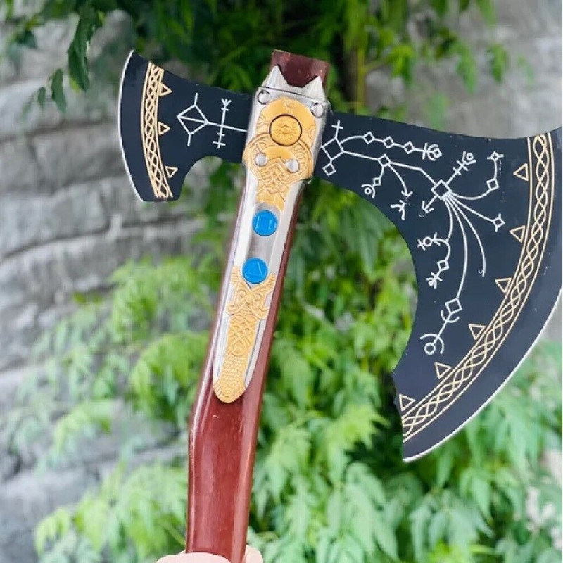 Kratos Leviathan Axe, God of War, Leviathan Cosplay Axe, Kratos Premium Roleplay.jpg