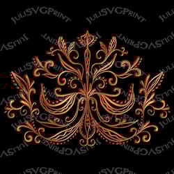 gold mandala digital art, meditation poster printable wall art download picture. cooper swirl on black background