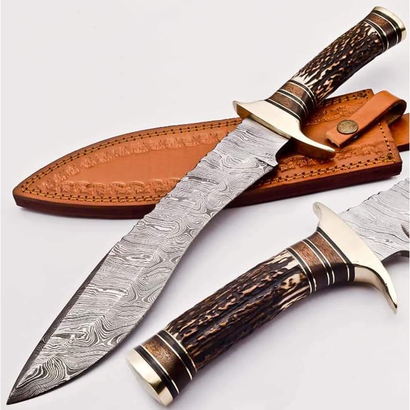 handmade fixed blade Bowie knife