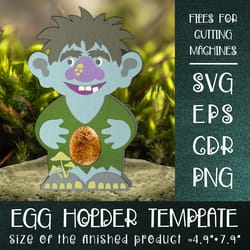 troll easter egg holder template
