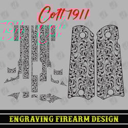 colt1911 filigree scroll design
