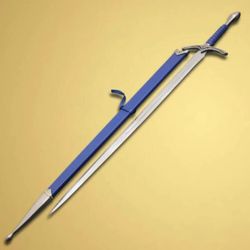 handmade glamdring sword | damascus steel replica with scabbard