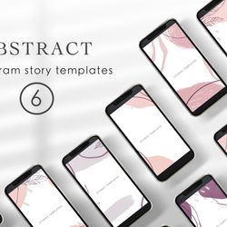 abstract instagram story templates / social media templates png