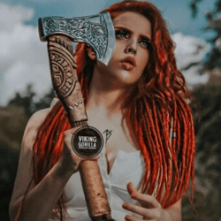 viking gorilla custom gift hand forged carbon steel viking axe rose wood handle